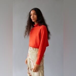 Urban Outfitters Red Orange Turtleneck Sweater